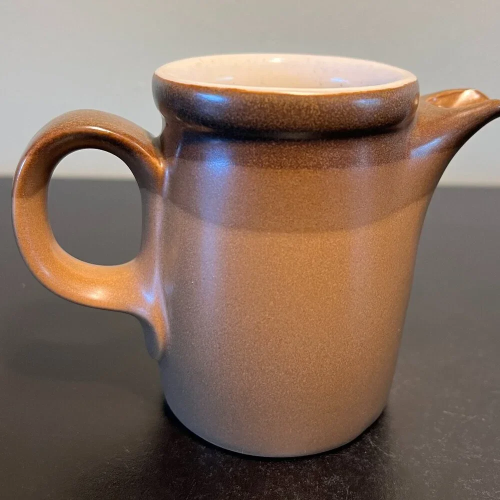 Vtg MIKASA Potters Art Stoneware Creamer PK012 BUCKSKIN Ben Seibel Design 10oz